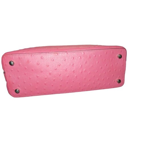 Coach Mini Dome Sierra Ostrich Embossed Leather Top Handle Satchel F66932 Adorab - Picture 6 of 11